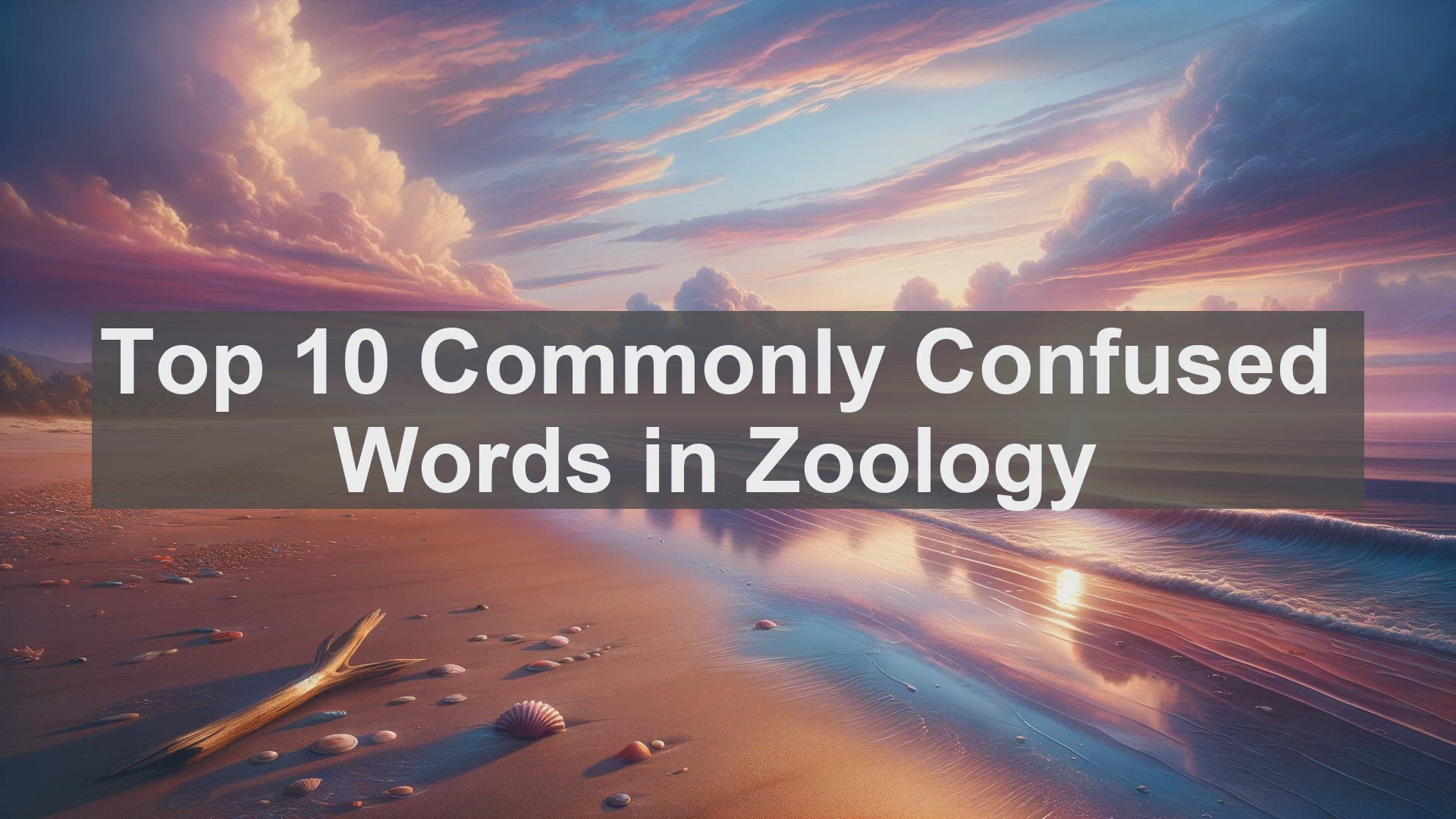'Video thumbnail for Top 10 Commonly Confused Words in Zoology'