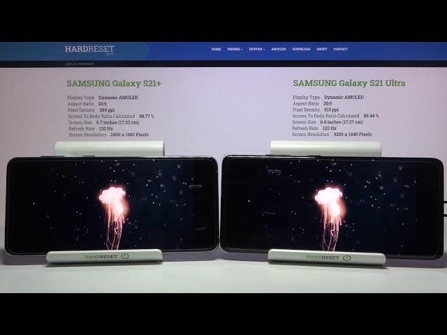 Video thumbnail for Display Comparison SAMSUNG Galaxy S21+ vs SAMSUNG Galaxy S21 Ultra | Screen Test