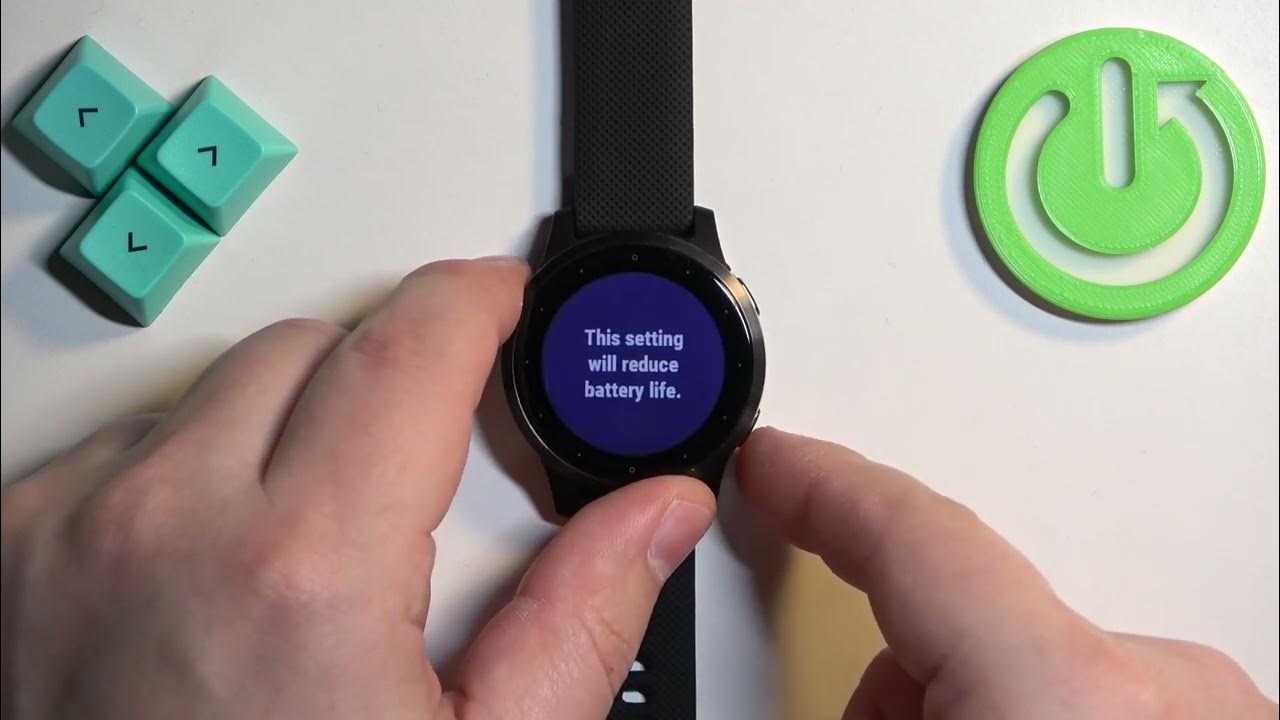 Video thumbnail for How to Adjust the Screen Brightness in GARMIN Vivoactive 4s Smartwatch