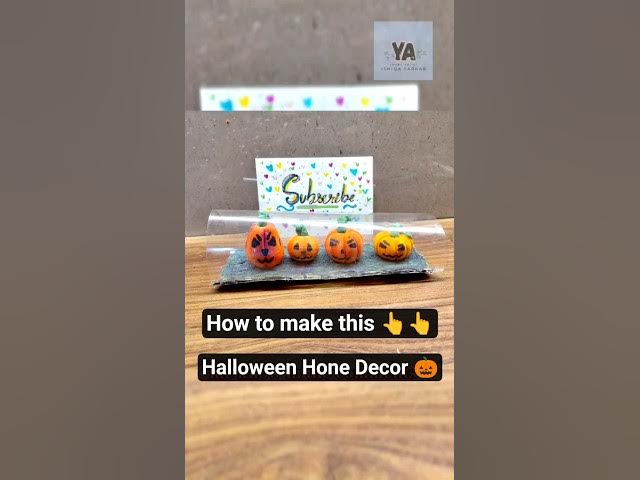 Video thumbnail for DIY Jack-o-lantern 🎃🎃Home Decor || #halloween2025 #diy #homedecor #tabledecor #crafter #trickortreat