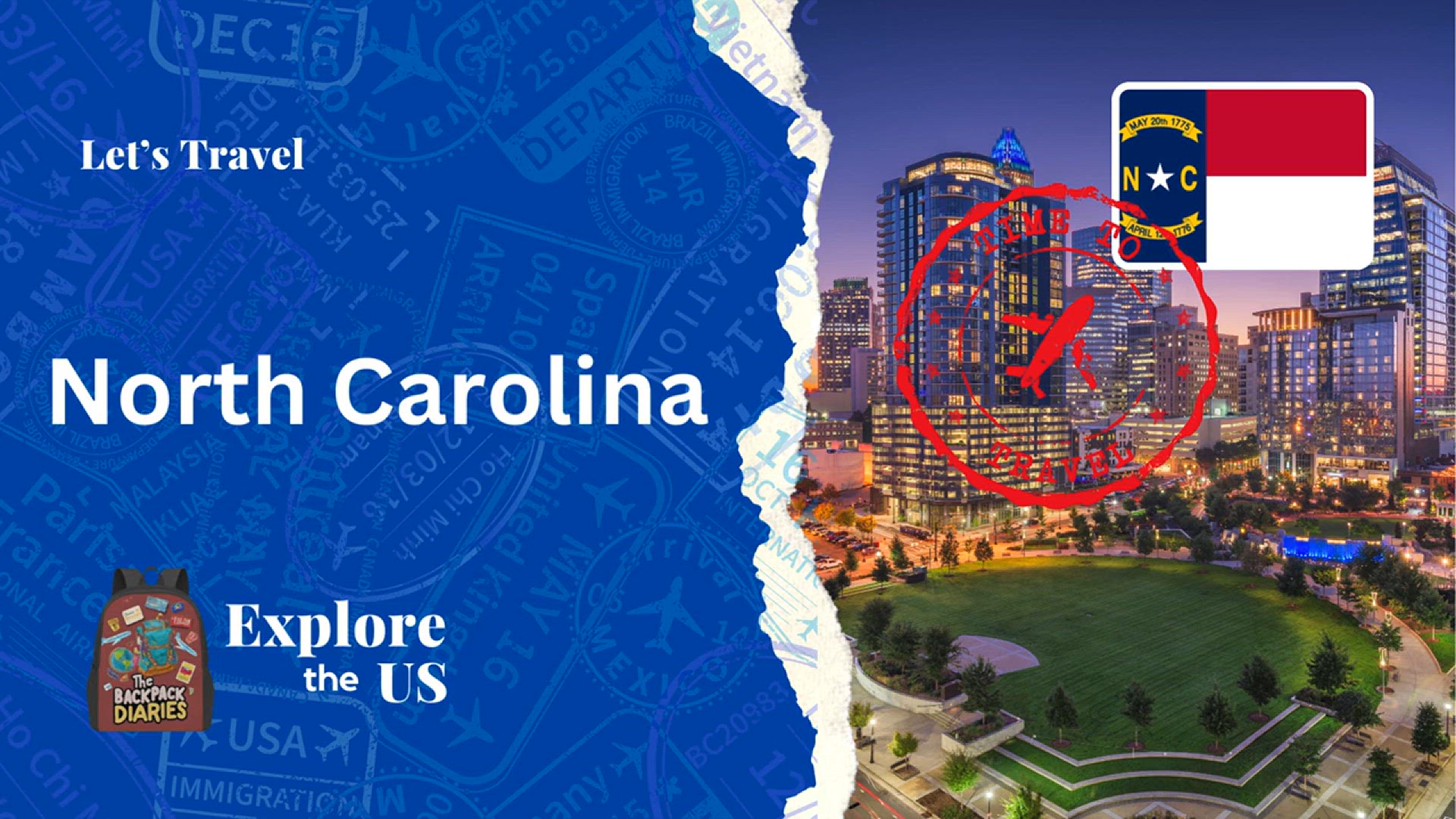 Video thumbnail for Let's Visit North Carolina | The Backpack Diaries