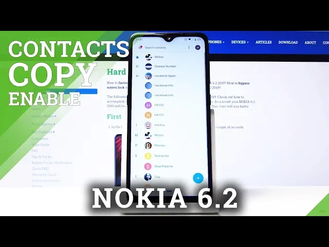 Video thumbnail for How to Copy Contacts in NOKIA 6.2 2019 – Manage Contacts