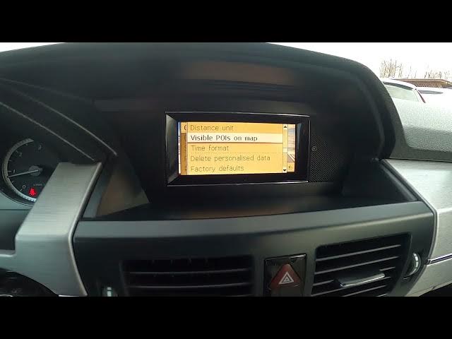 Video thumbnail for How to Manage Points of Interest Settings in Navigation in Mercedes GLK Off-roader ( 2008 – 2011 )