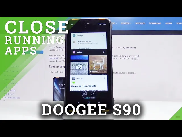 Video thumbnail for Turn Close Running Applications on Doogee S90 - Turn Off Apps
