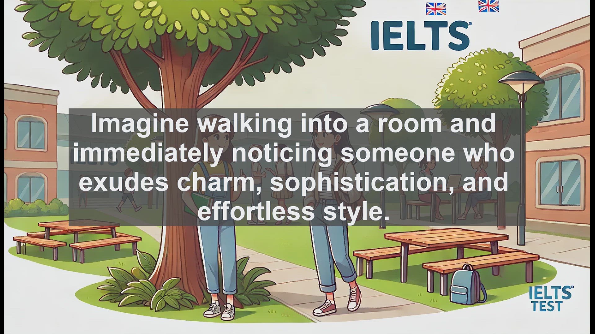 'Video thumbnail for 5000 Must Know IELTS 8.0 Vocabulary - Debonair: Mastering the Art of Charm and Sophistication'