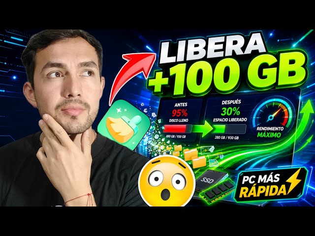 Video thumbnail for Haz que tu PC Lenta VUELE y Libera Gigas de Espacio en 1 Clic 🚀AWZ PC Cleaner