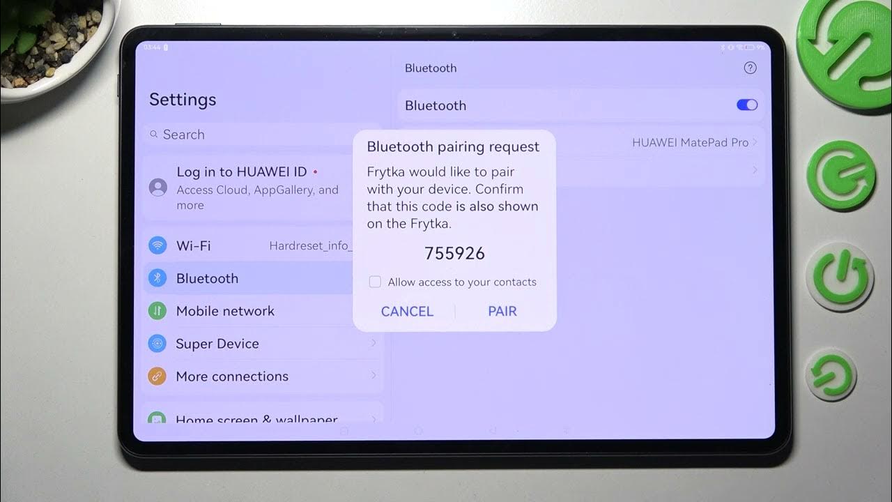 Video thumbnail for How to Connect HUAWEI MatePad Pro 12.6 with Device via Bluetooth – Bluetooth Connection