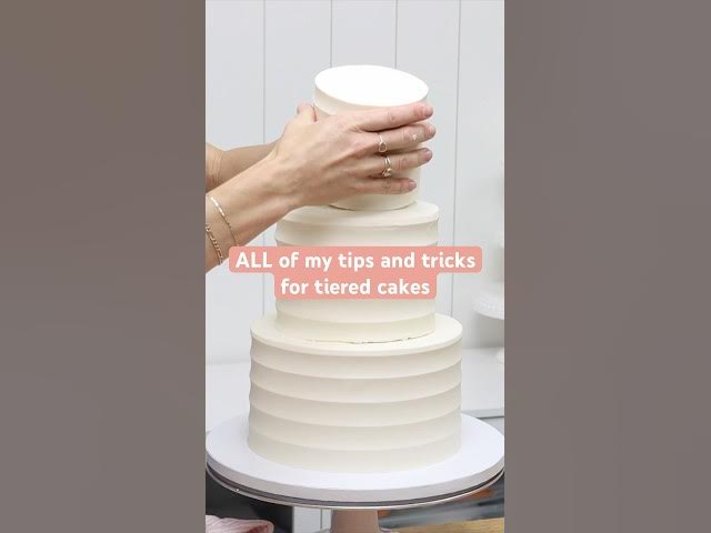 Video thumbnail for Everything you need to know about tiered cakes in under 3 minutes! #cake #cakes #cakedecorating