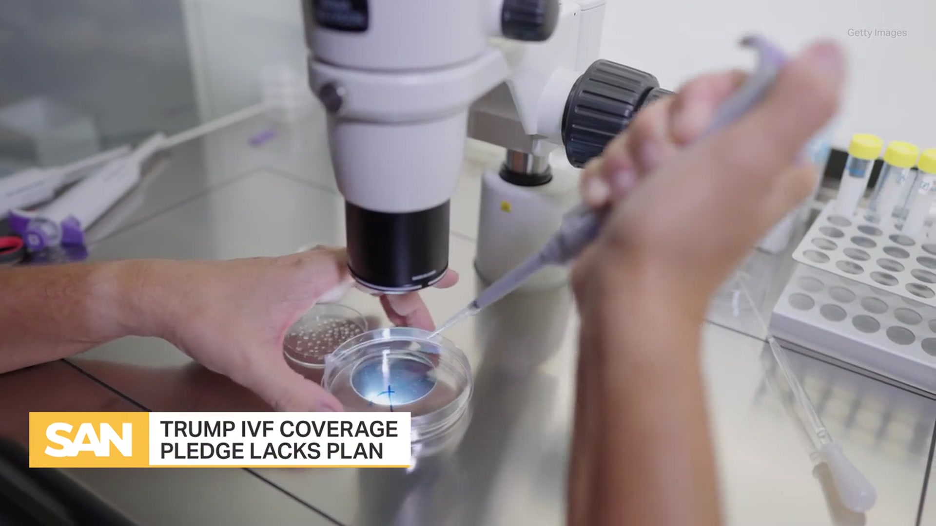 'Video thumbnail for Despite campaign pledge, Trump IVF coverage plan has no clear path'