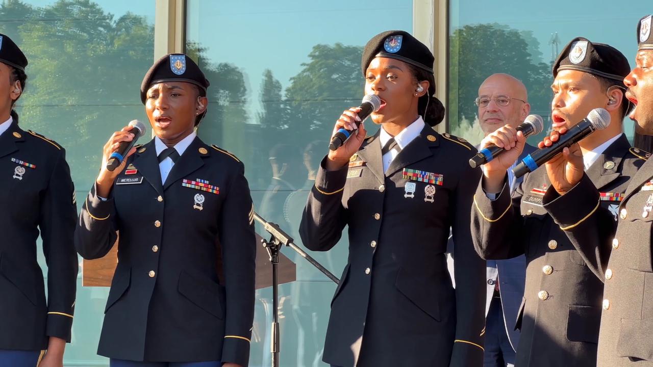Video thumbnail for Germany: U.S. Embassy Marks America250 in Berlin.