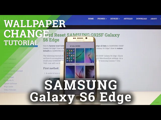 Video thumbnail for How to Set Picture or Photo on Samsung Galaxy S6 Edge wallpaper – Easy Wallpaper Set Up