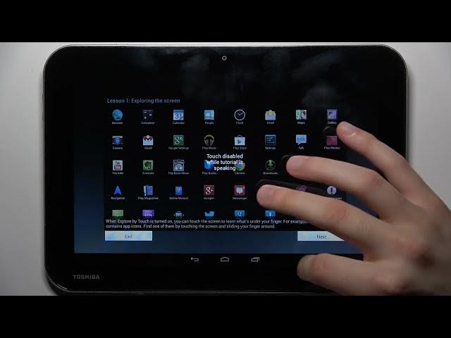 Video thumbnail for How to Manage the Talkback Feature on TOSHIBA AT10-A