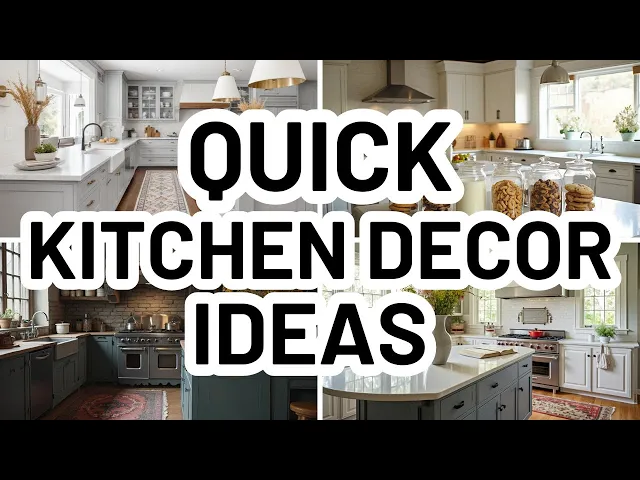 Video thumbnail for HOW TO DECORATE YOUR KITCHEN - Easy Kitchen Decorating