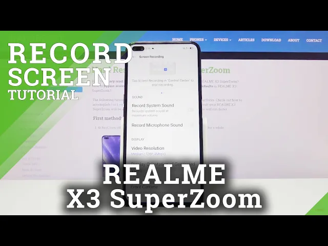 Video thumbnail for Record Screen on REALME X3 SuperZoom – Start Display Recording