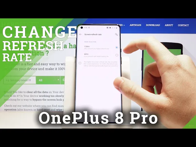 Video thumbnail for How to Change Screen Refresh Rate in OnePlus 8 Pro – Display Settings