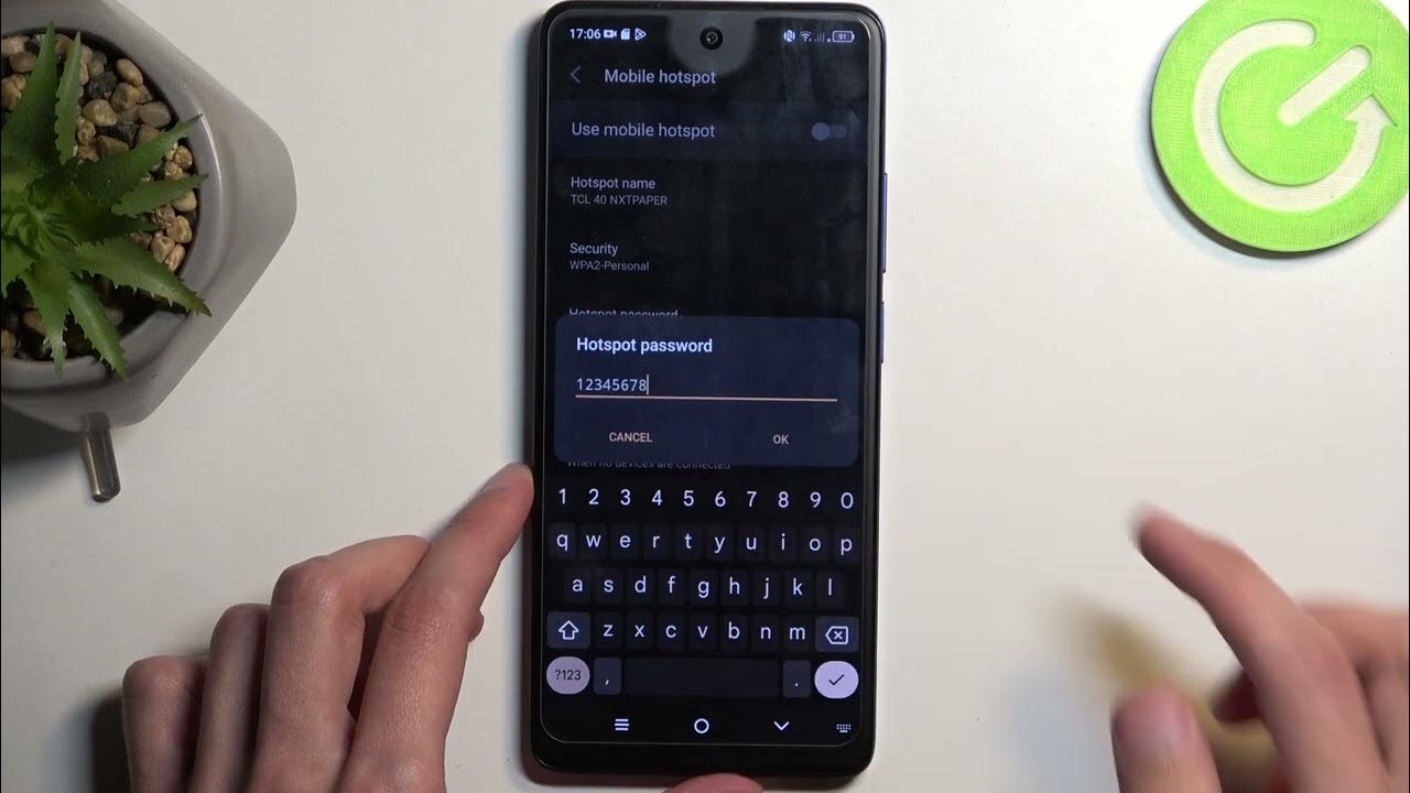 Video thumbnail for How to Set Up & Use Portable WiFi Hotspot on TCL 40 NxtPaper