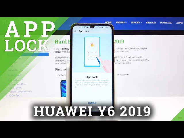 Video thumbnail for How to Lock App Using Password in Huawei Y6 2019 – Set Up App Lock