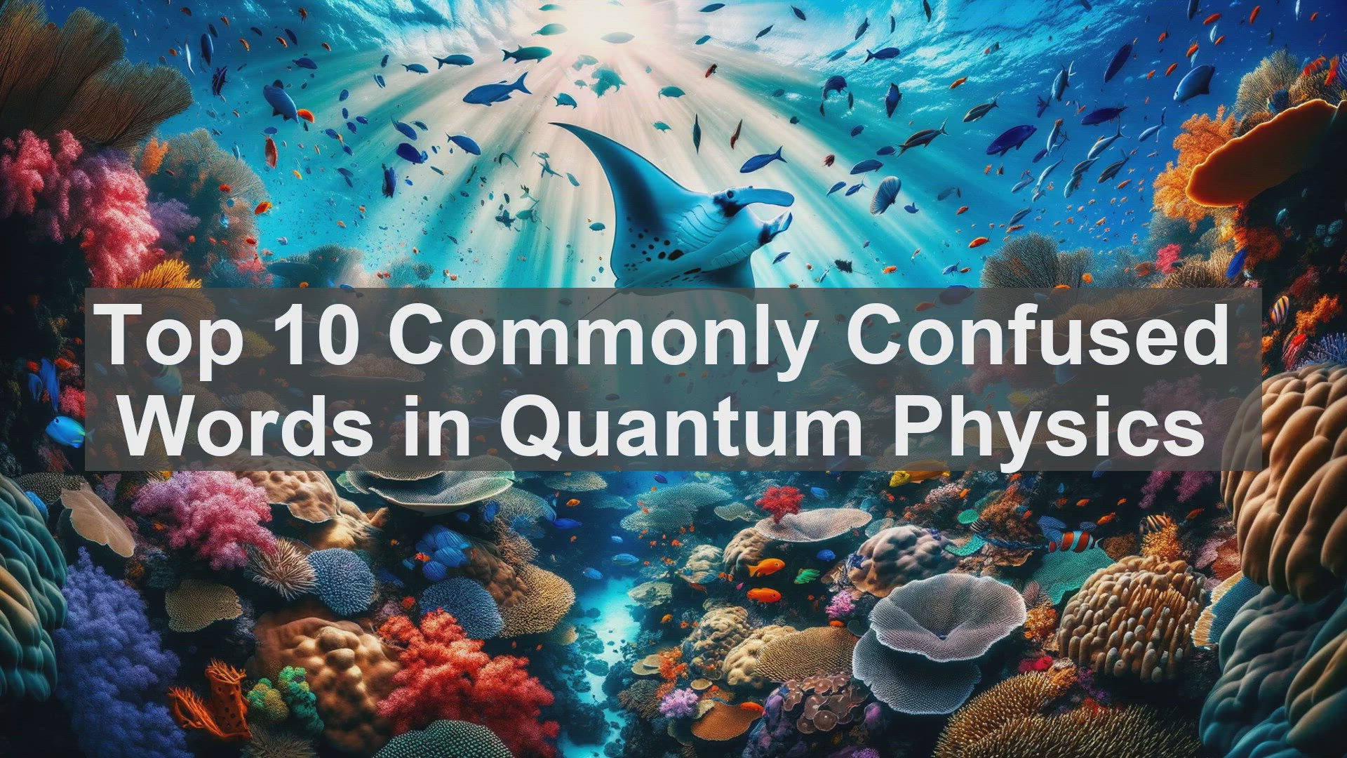 'Video thumbnail for Top 10 Commonly Confused Words in Quantum Physics'