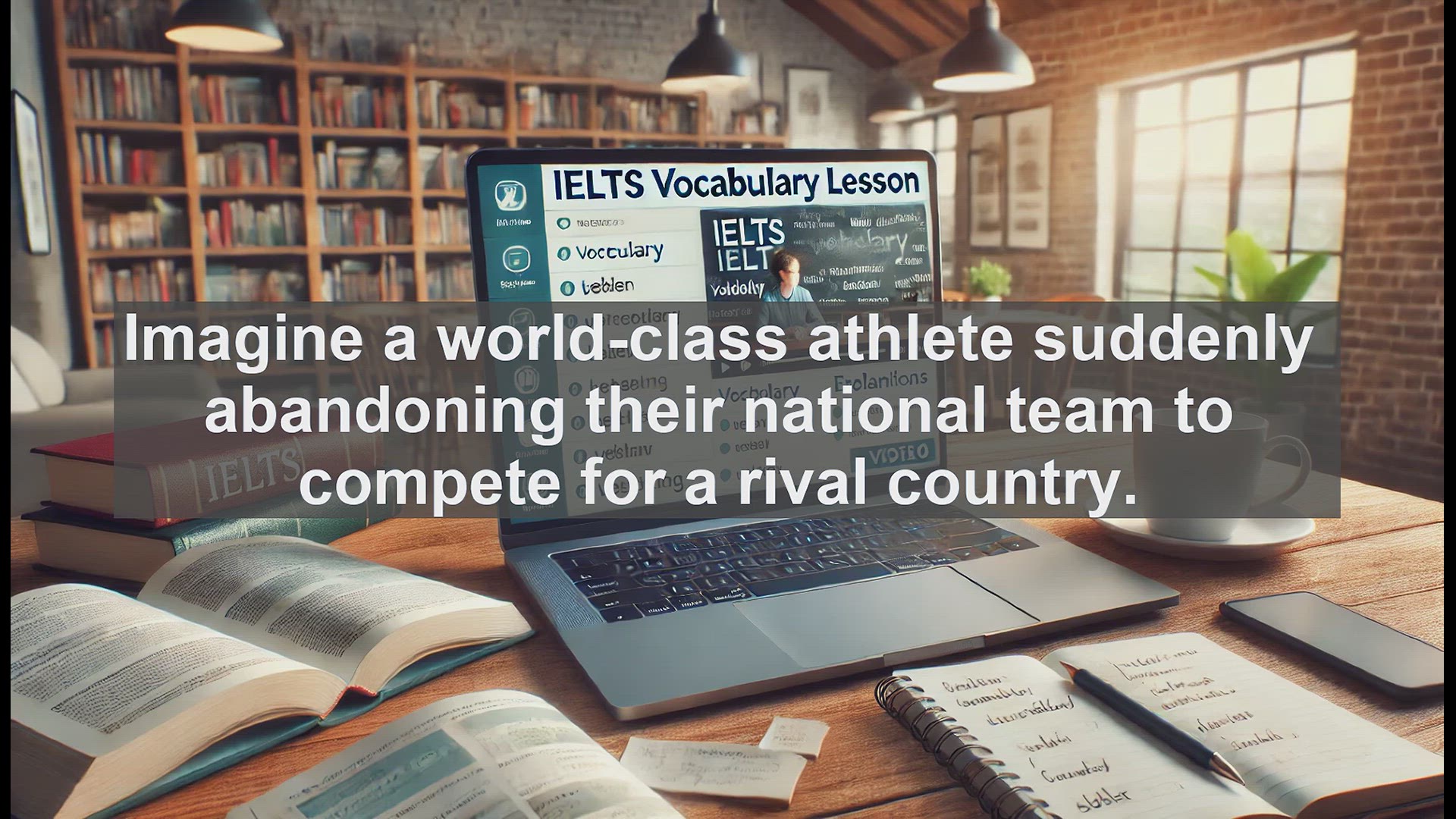 'Video thumbnail for 2000 Must Know IELTS 9.0 Vocabulary - Mastering 'Defection' for IELTS Success'