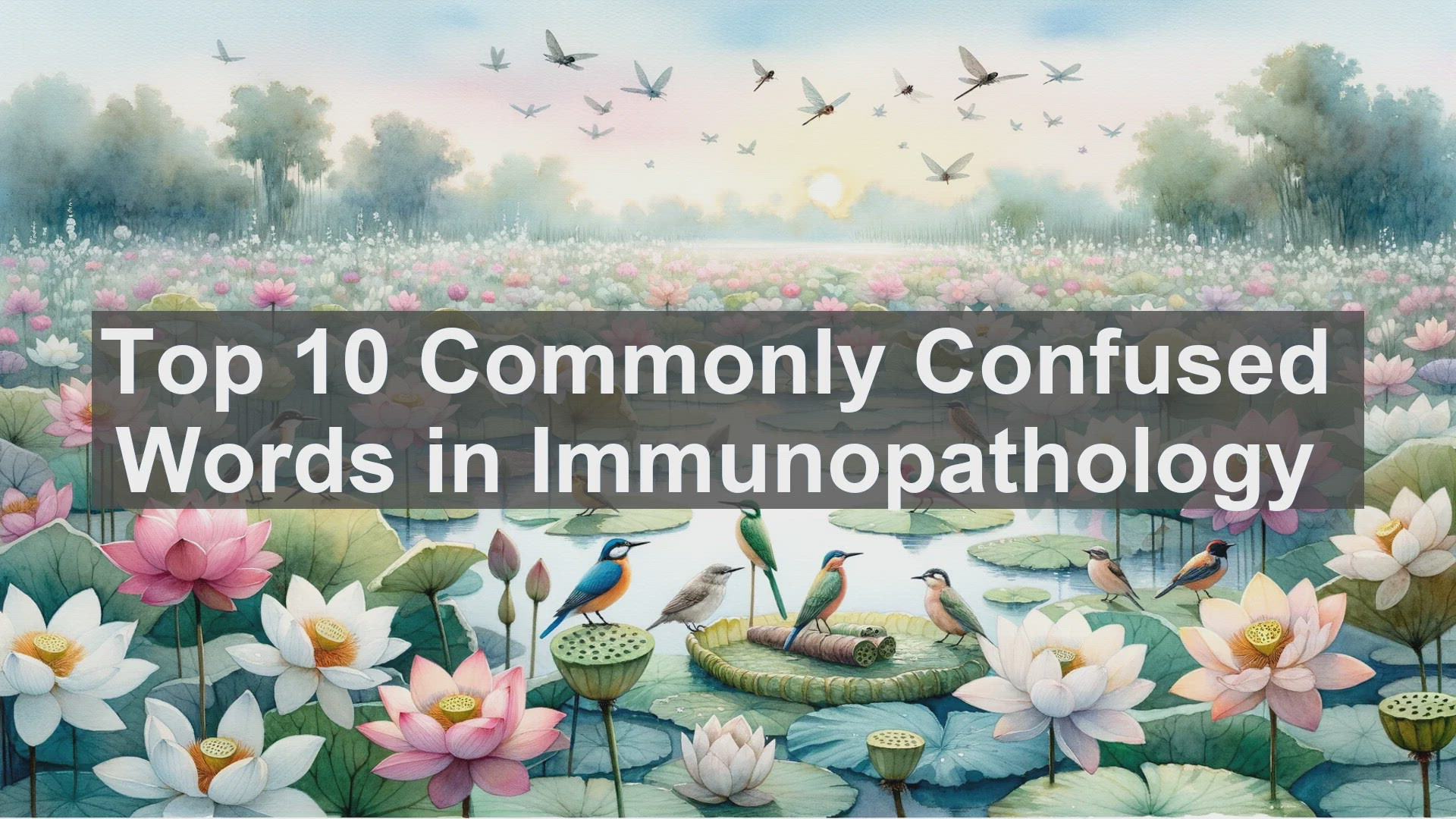 'Video thumbnail for Top 10 Commonly Confused Words in Immunopathology'