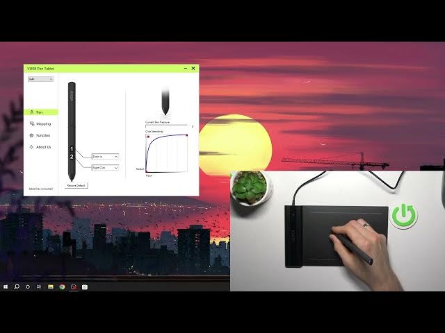 Video thumbnail for How to Set Up Pressure Sensitivity on Veikk S640?