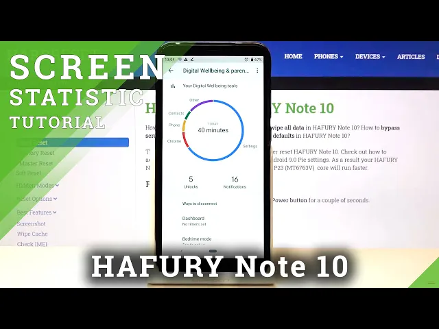 Video thumbnail for How to Check Total Screen Time on HAFURY Note 10 – Display Time Statistics