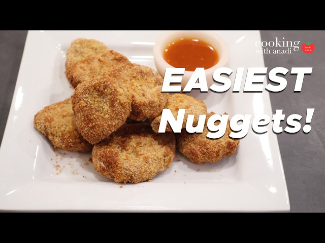 Video thumbnail for Crispy Air Fryer Chicken Nuggets in Minutes