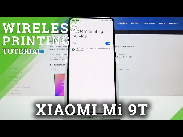 Video thumbnail for XIAOMI MI 9T Connect Printer