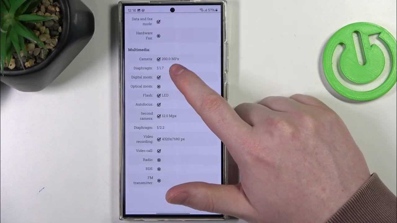 Video thumbnail for SAMSUNG Galaxy S24 Ultra Camera Mega Pixels