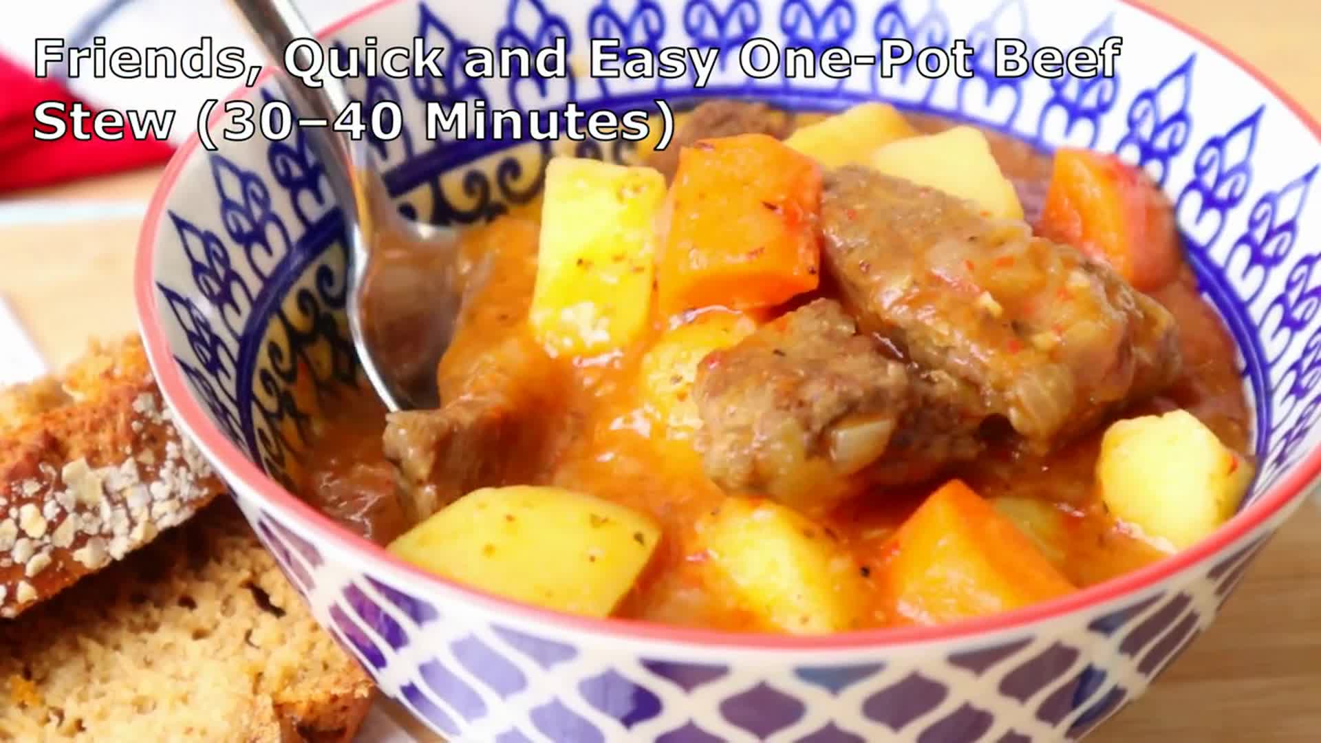 Video thumbnail for Easy Beef Stew Recipe - Beef Stew Recipe