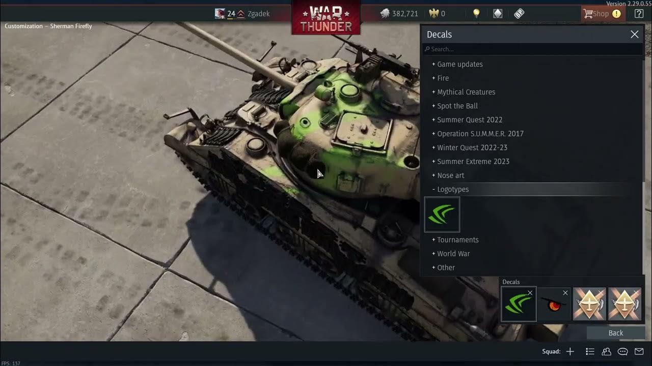 Video thumbnail for How To Apply Decals & Accessories To Vehicles In War Thunder