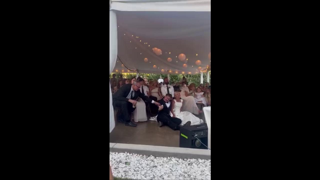 Video thumbnail for Bride and Groom Relive Their Life Story at Wedding Reception