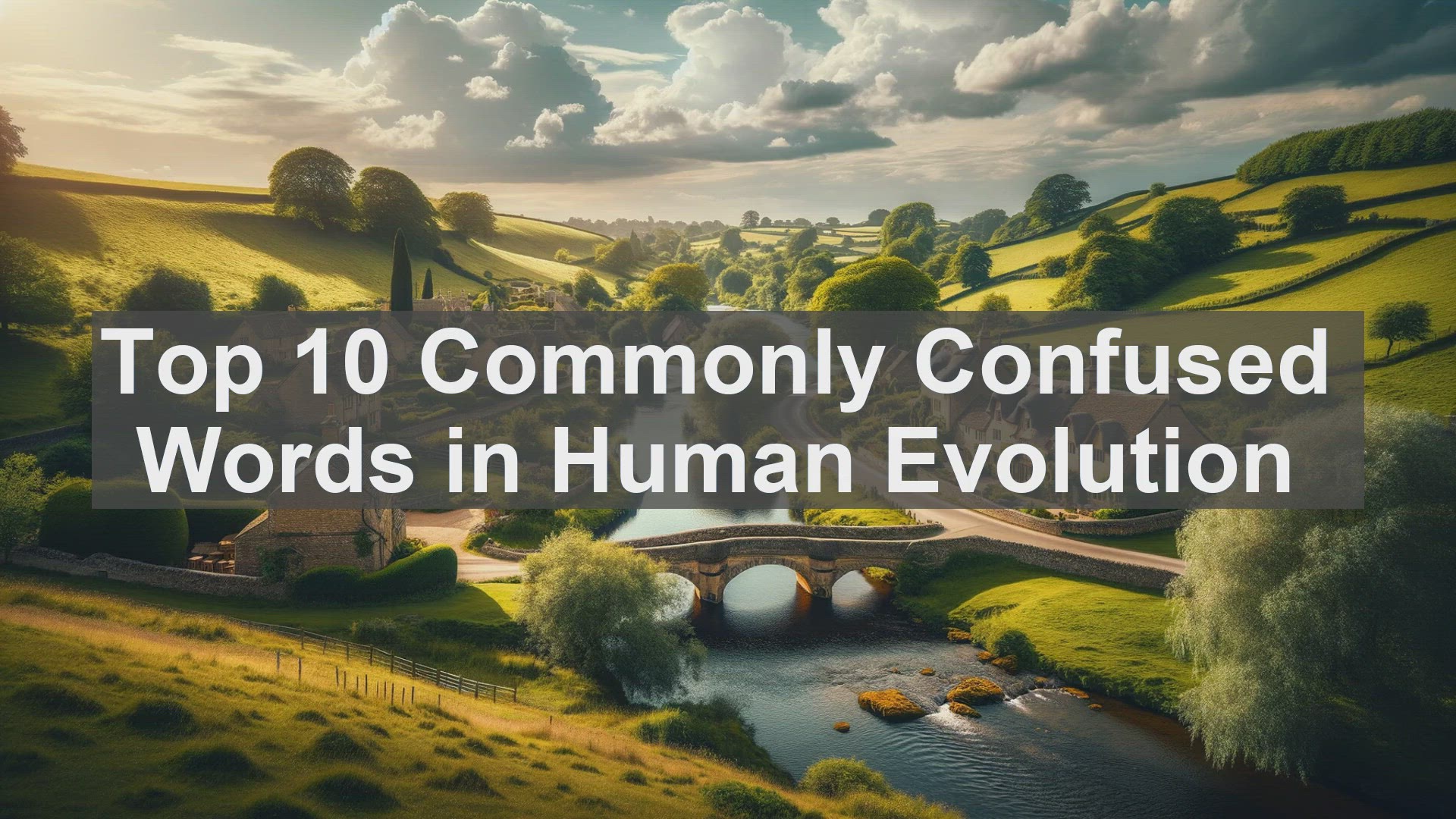 'Video thumbnail for Top 10 Commonly Confused Words in Human Evolution'