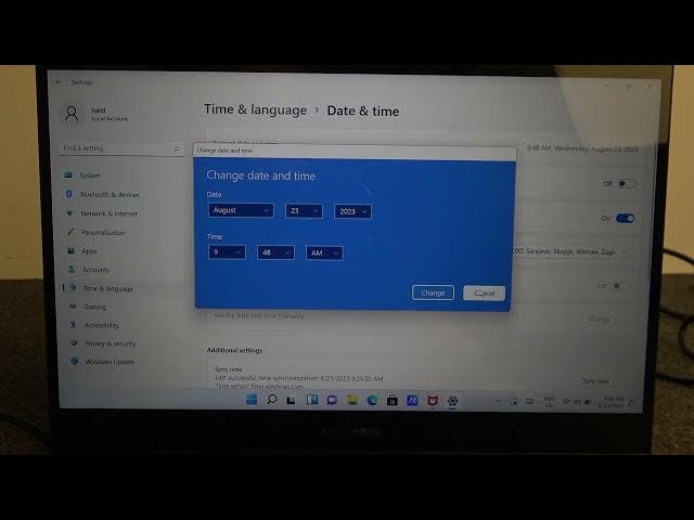 Video thumbnail for How To Adjust Date & Time on Asus Zenbook?