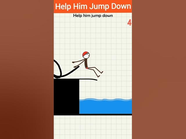 Video thumbnail for Help him jump down - funny moment #trending #gaming #shorts #funny #drawing