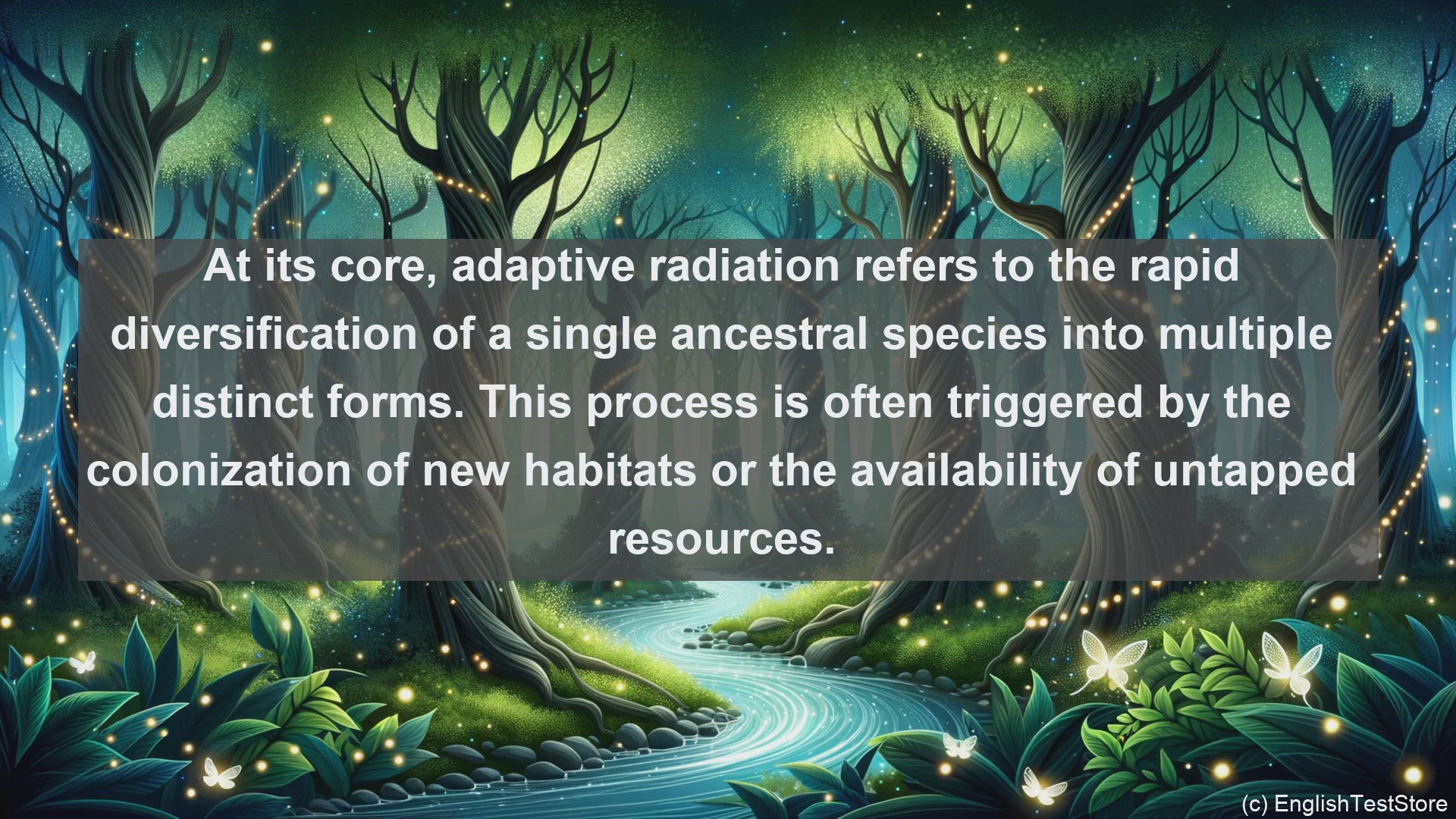 'Video thumbnail for Adaptive radiation in science  definition and examples'