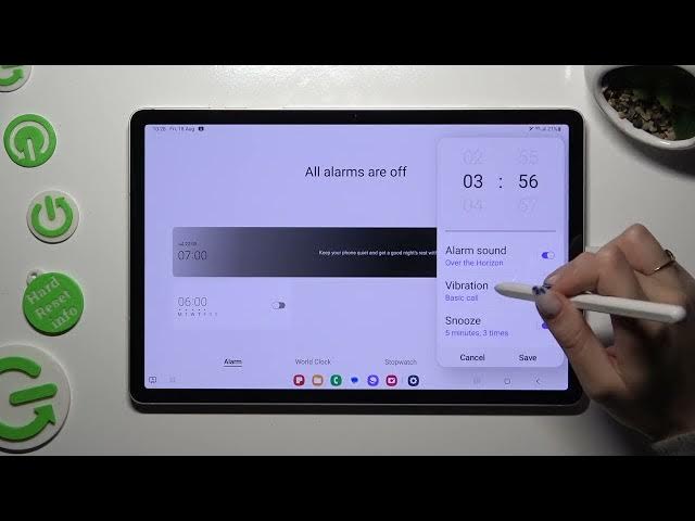Video thumbnail for How to Set Up Alarm Clock on Samsung Galaxy Tab S9 / Enable & Customize Alarm Clock
