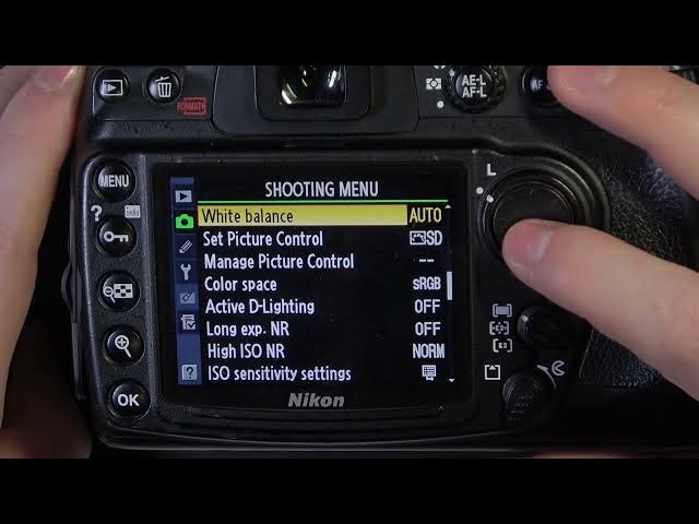 Video thumbnail for How To Change White Balance Settings On NIKON D300