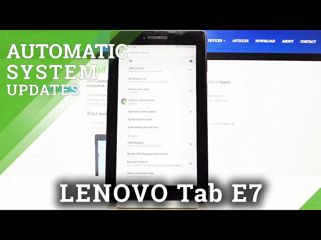 Video thumbnail for How to Enable Activate Automatic System Updates in Lenovo Tab E7?