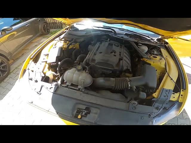 Video thumbnail for How to Lift the Hood Up in Ford Mustang VI ( 2014 – now ) - Open Bonnet by Lever