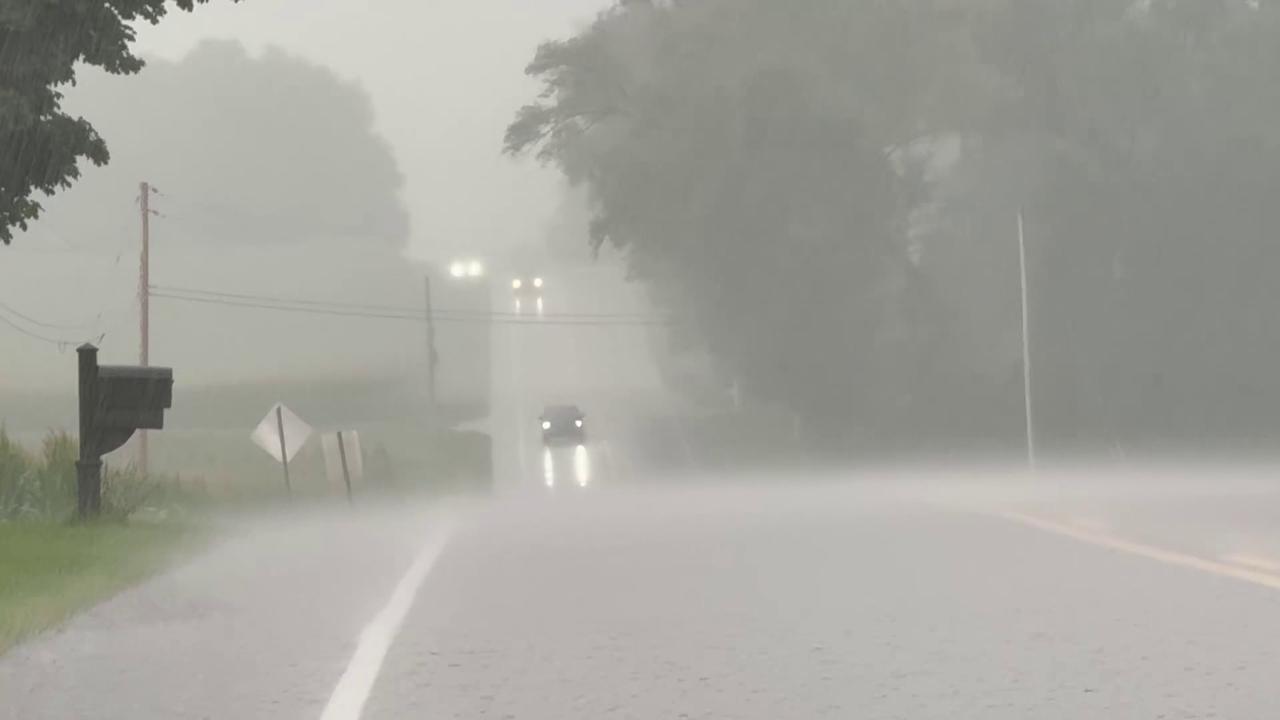 Video thumbnail for US: Heavy Rain Hits Rochester, NY, USA.