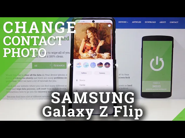 Video thumbnail for How to Add Photo to Contact in SAMSUNG Galaxy Z Flip – Personalize Contact