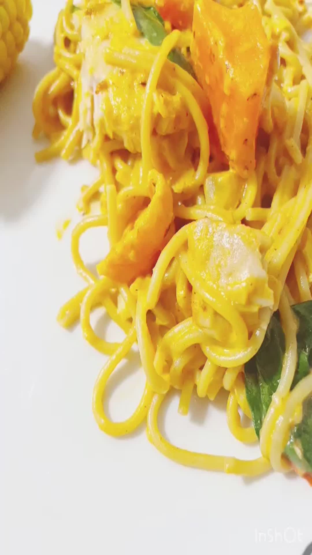 Video thumbnail for Creamy Garden Fish Pasta