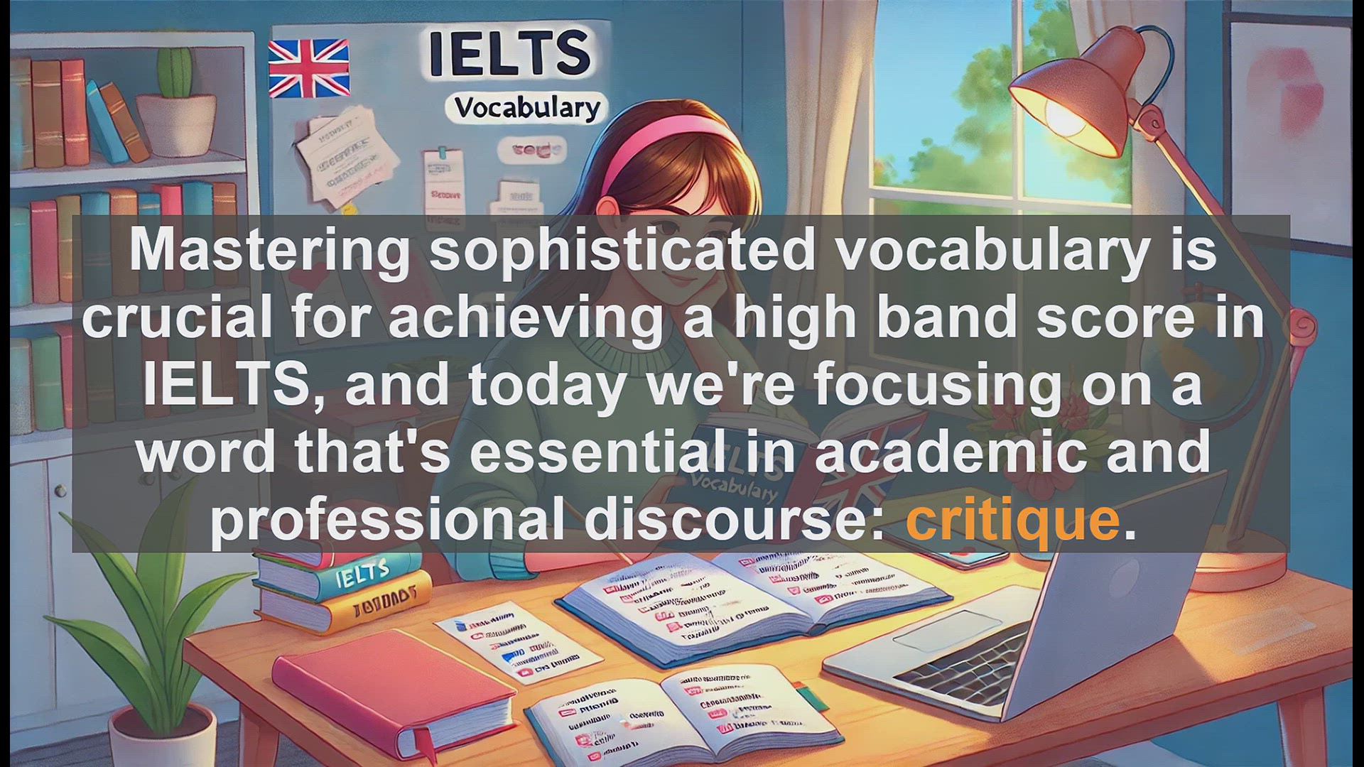 'Video thumbnail for 5000 Must Know IELTS 8.0 Vocabulary - IELTS Vocabulary: Understanding and Using 'Critique''