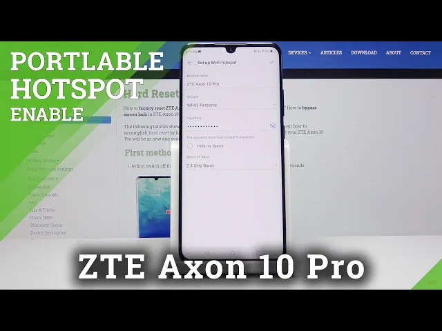 Video thumbnail for How to Create Portable Hotspot in ZTE Axon 10 Pro – Share Wi-Fi