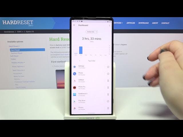Video thumbnail for How to Check Total Screen Time on SONY Xperia 1 III – Manage Display Settings