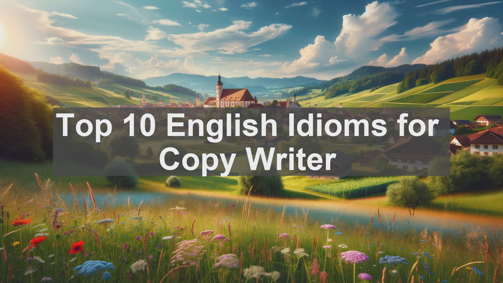 'Video thumbnail for Top 10 English Idioms for Copy Writer'