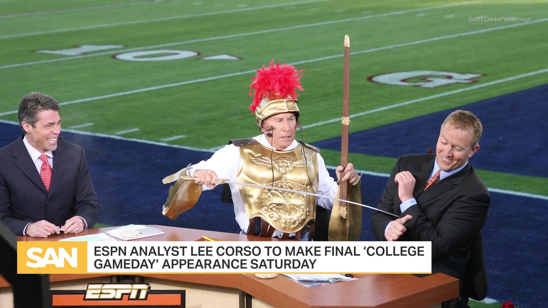 'Video thumbnail for College football icon Lee Corso set for final ESPN appearance after 38 years'