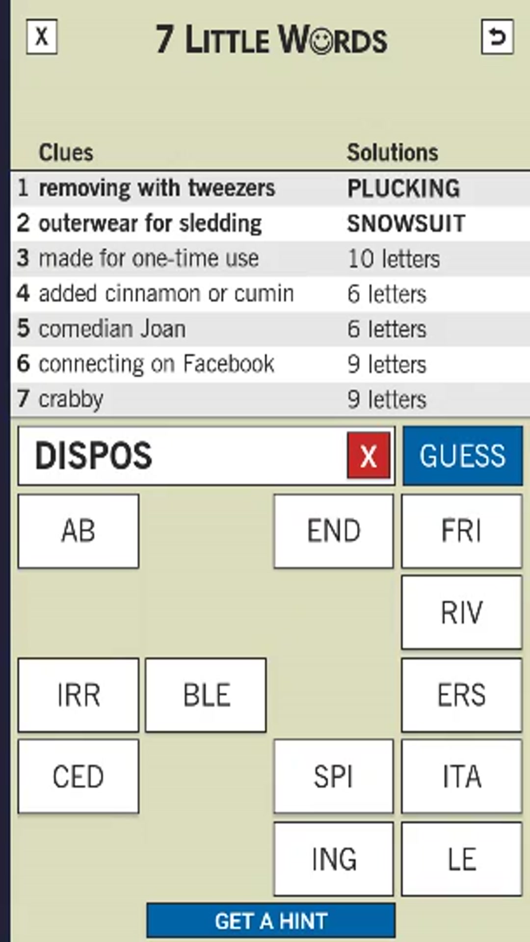 Video thumbnail for 7 little words Answer