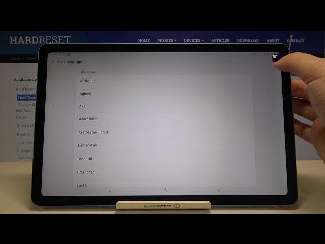 Video thumbnail for How to Change System Language in Samsung Galaxy Tab S6 Lite – List of Languages